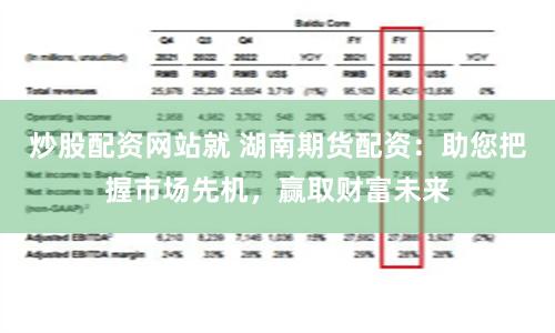 炒股配资网站就 湖南期货配资：助您把握市场先机，赢取财富未来